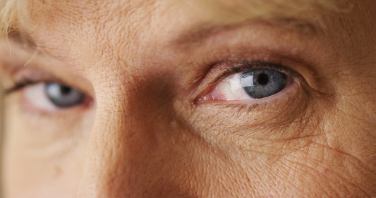 Closeup shot of a mature womans eyes